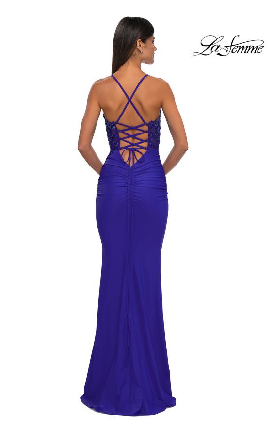 La Femme 32920 - Embellished Corset Sleeveless Prom Gown
