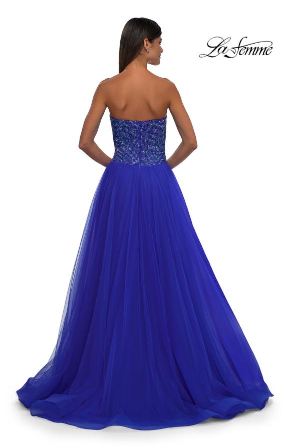 La Femme 32690 - Embellished A-Line Prom Gown with Slit