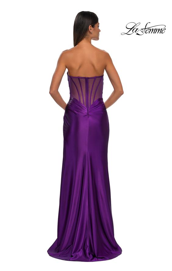La Femme 32649 - Sweetheart Ruched Detail Prom Gown