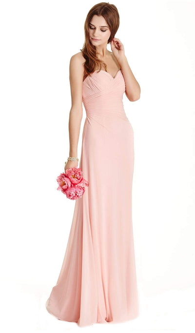 Ruched Sweetheart Evening Sheath Dress Dress XXS / Pink