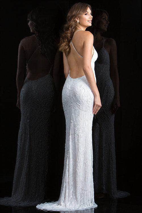SCALA 48710 - Deep V-Neck Backless Evening Dress Evening Dresses