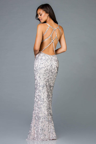 Scala - 48932 Sequin Ornate Sheath Gown Special Occasion Dress