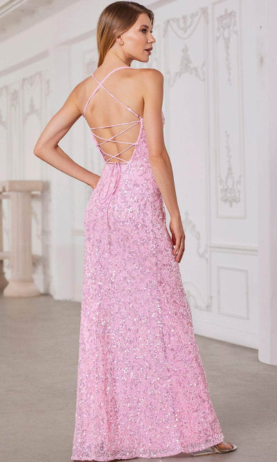 SCALA 80125 - Strappy Back Sequin Evening Dress Prom Dresses