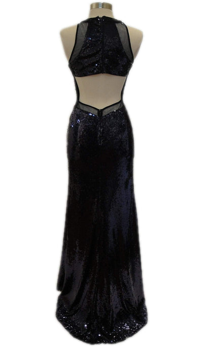 Sequined Halter Neck Sheath Prom Dress Dress