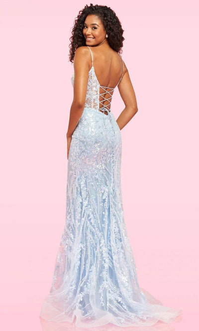 Sherri Hill - 54275 Strappy Sequin Mermaid Dress Prom Dresses