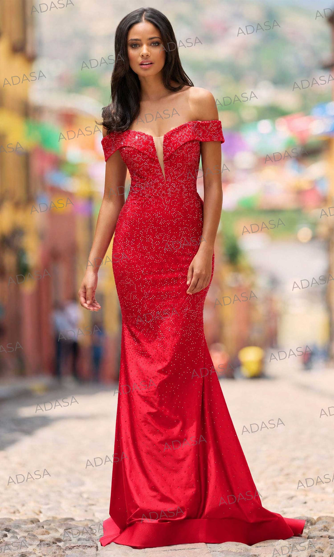 Sherri Hill 55338 - Off Shoulder Dress