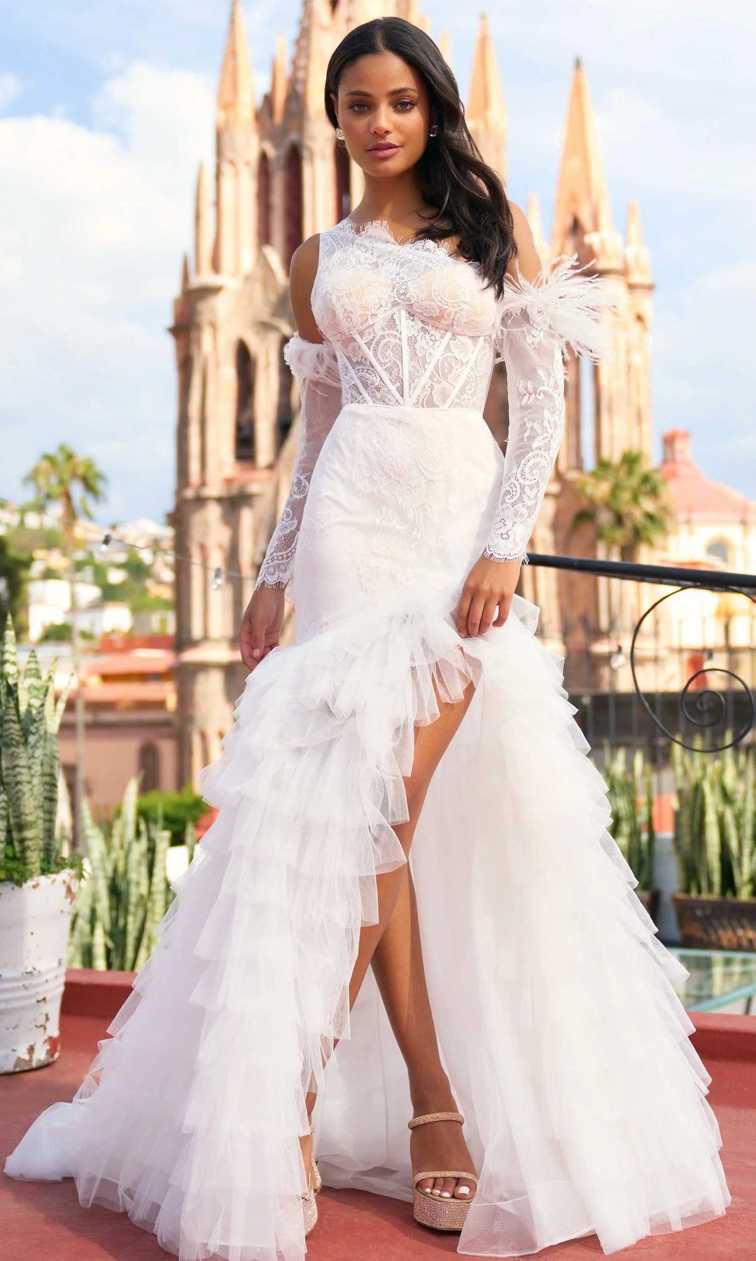 Sherri Hill 55384 - One Sleeve Gown