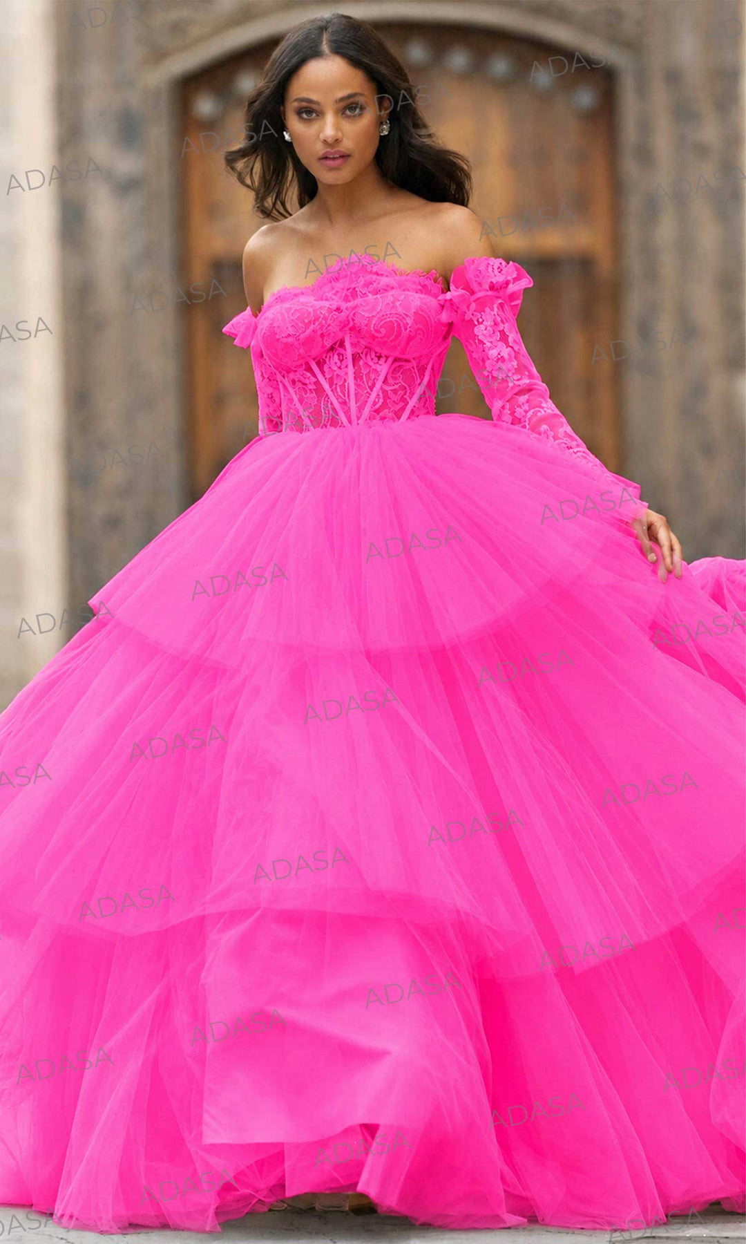 Sherri Hill 55437 - Strapless Tulle Ballgown