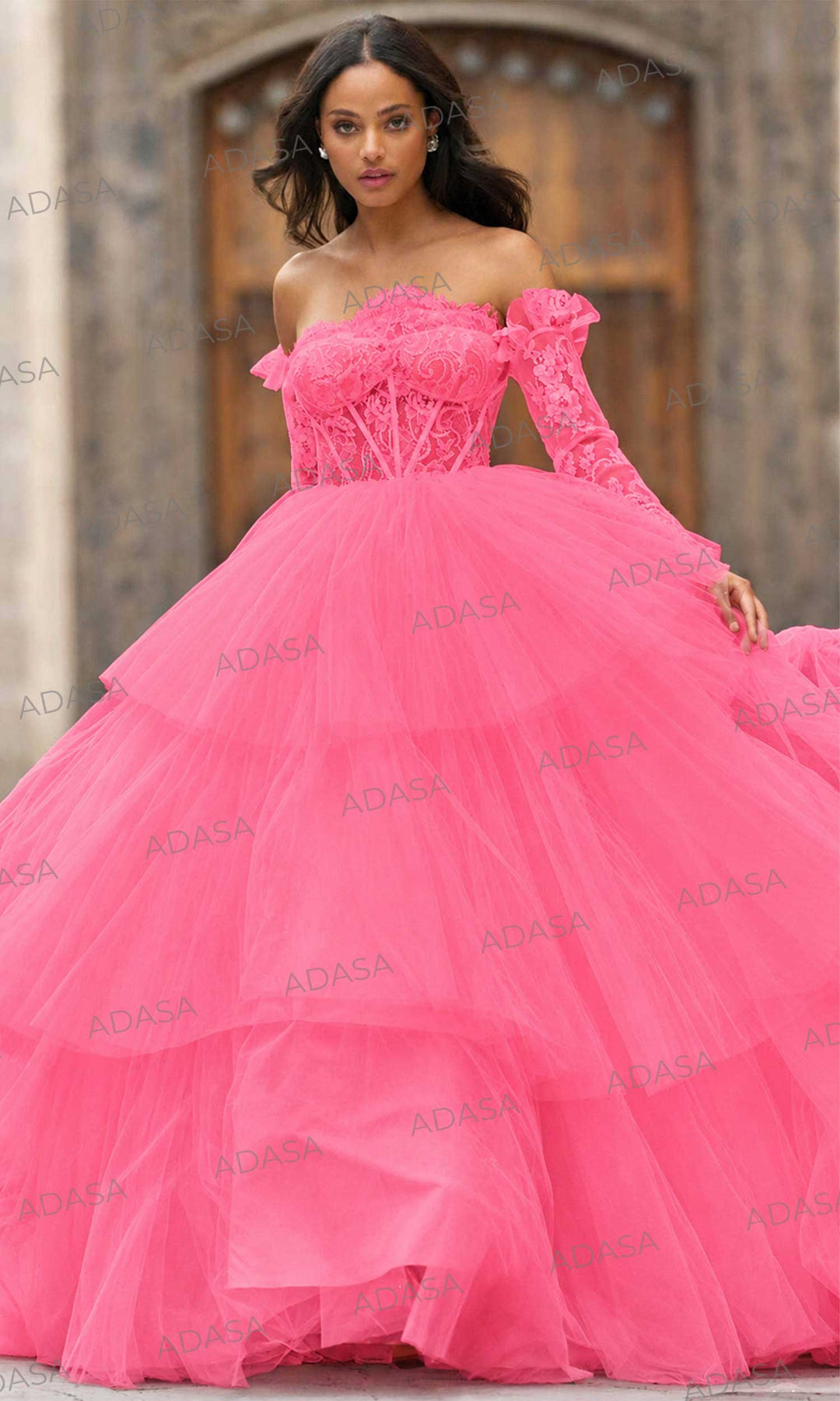 Sherri Hill 55437 - Strapless Tulle Ballgown