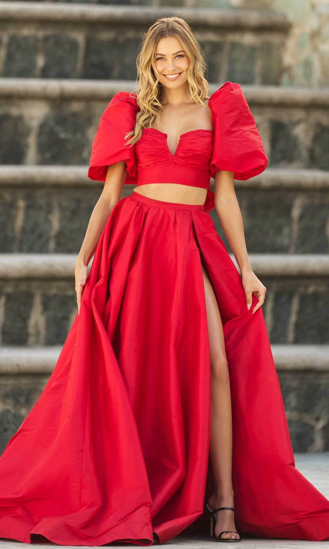 Sherri Hill 55630 - Taffeta Puffy A-line Gown