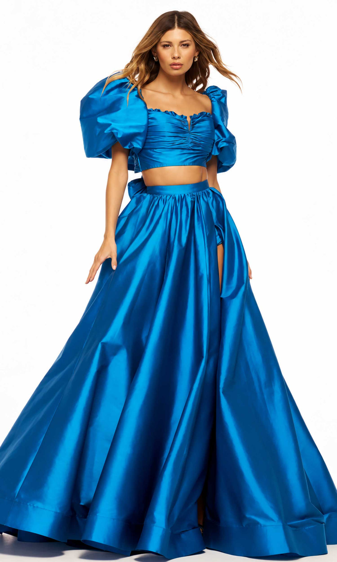 Sherri Hill 55630 - Taffeta Puffy A-line Gown