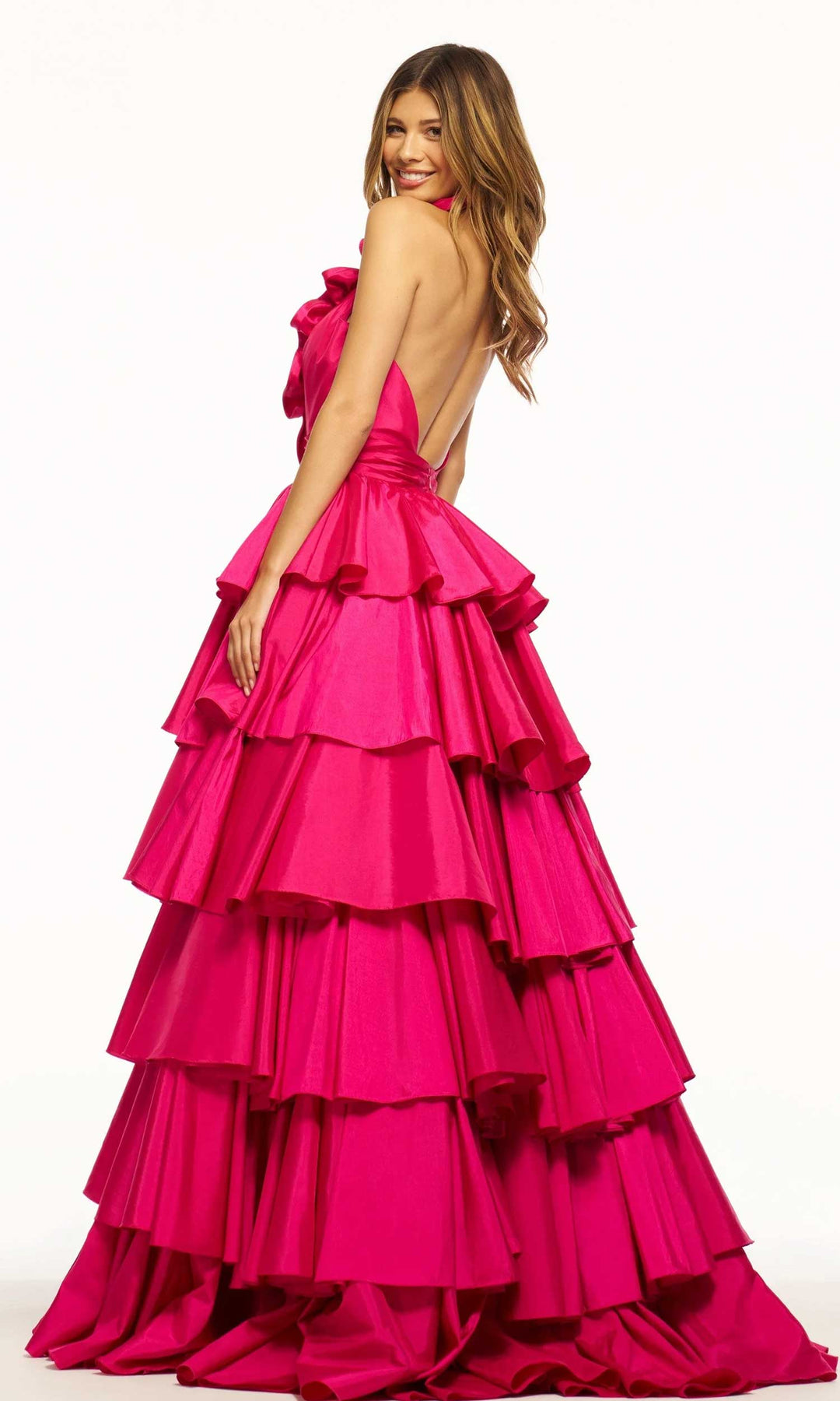 Sherri Hill 56013 - Ruffle Halter Gown