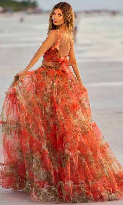 Sherri Hill 56151 - Two-Piece Floral Gown Special Occasion Dress