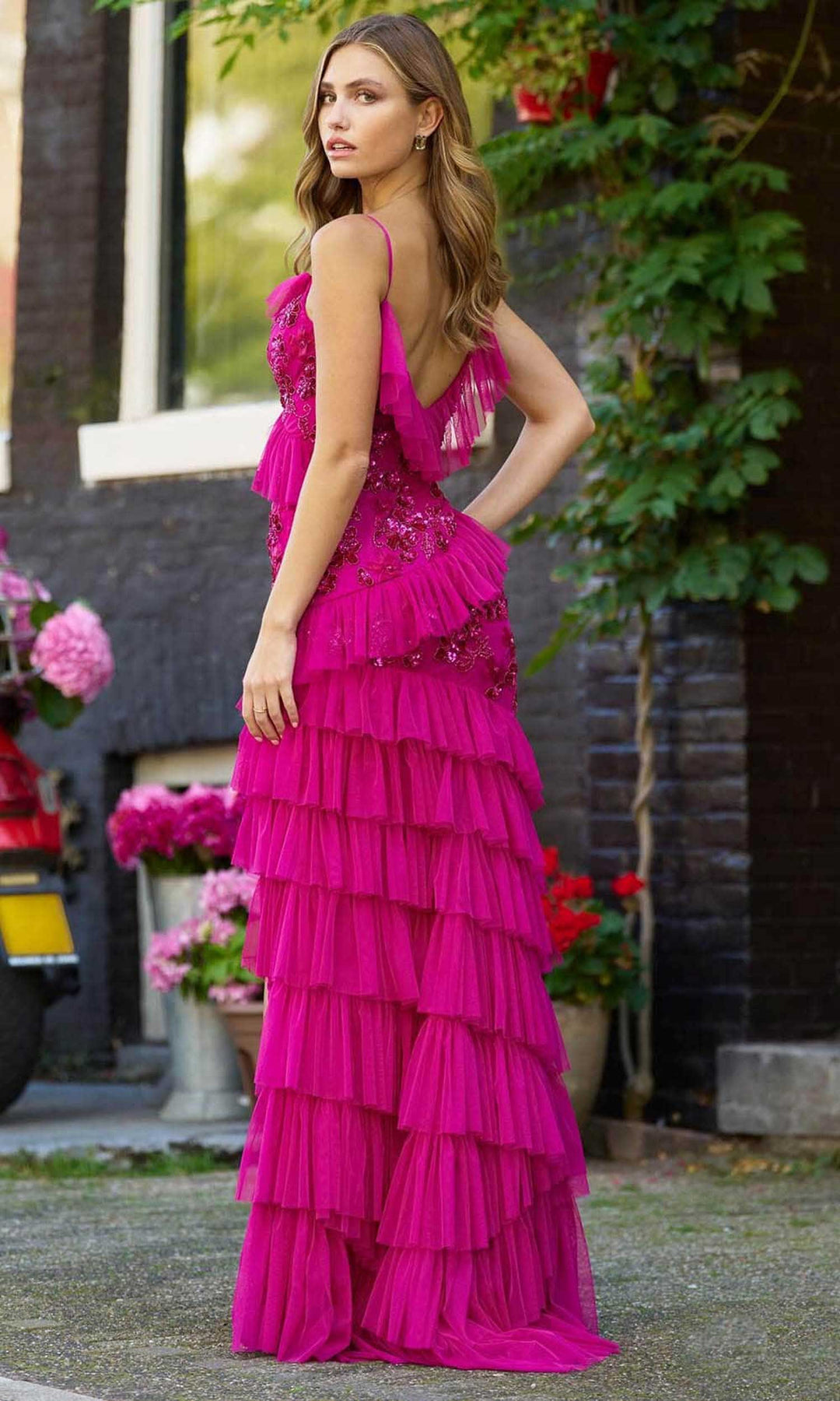 Sherri Hill 56310 - Ruffle Trimmed Gown
