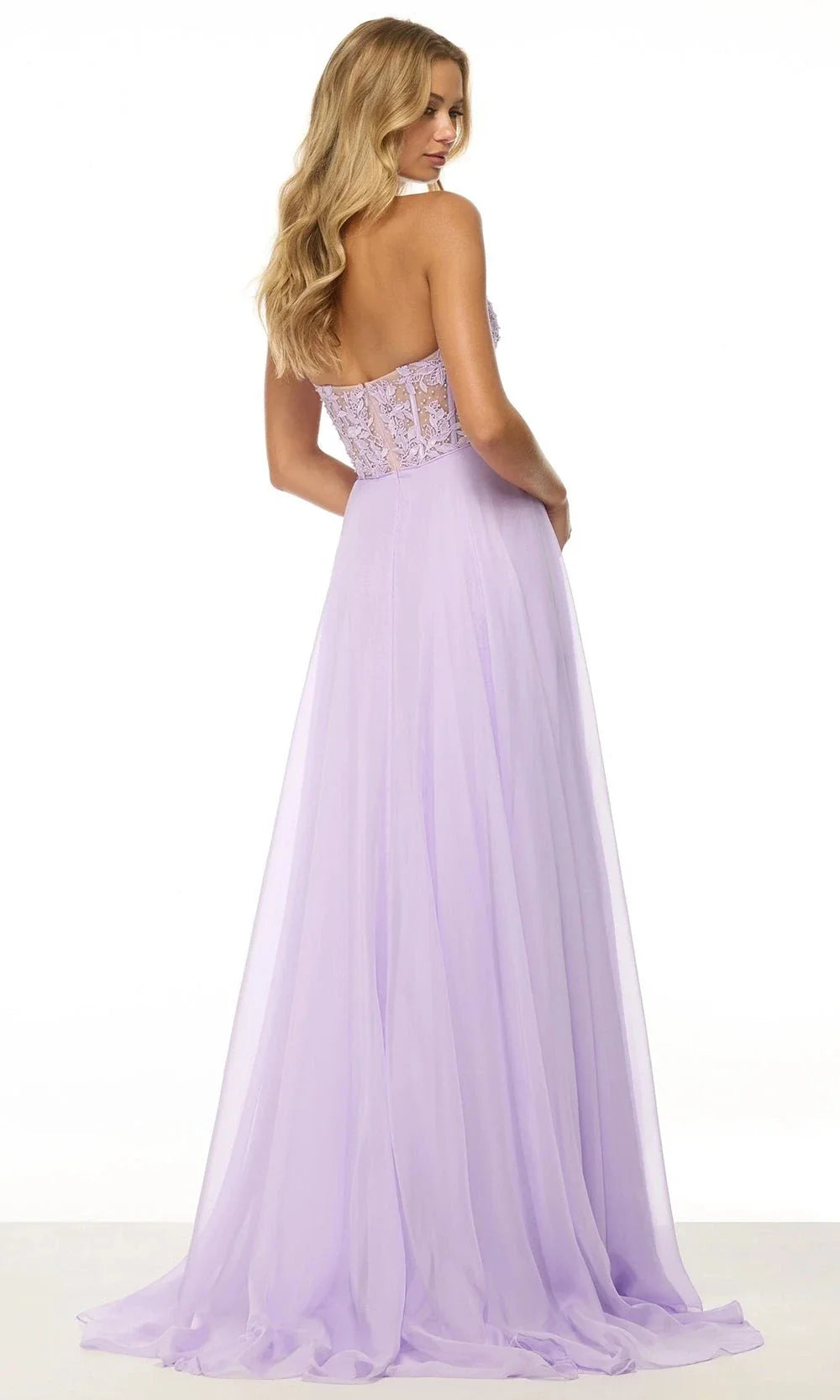 Sherri Hill 56488 - Lace Bodice Plunging Halter Dress Prom Dresses