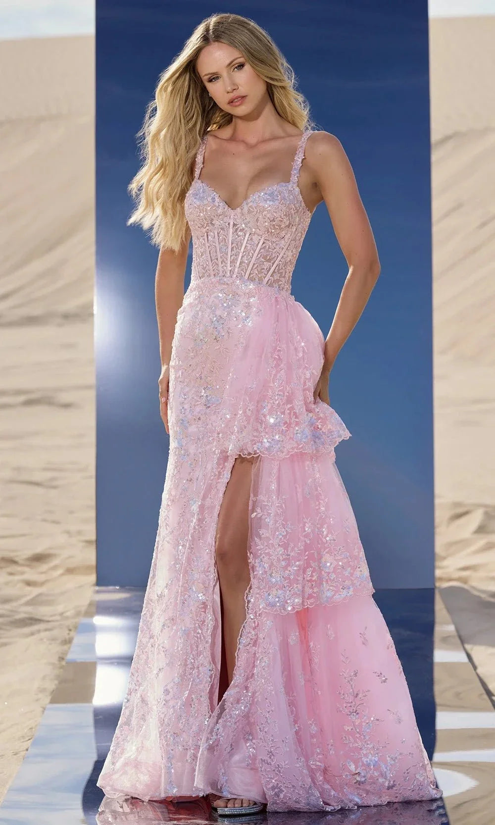 Sherri Hill 56589 - Sweetheart Applique Gown Prom Dresses