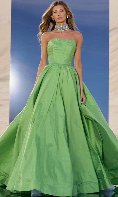Sherri Hill 56748 - Straight Across Ruched Ball Gown Ball Gowns