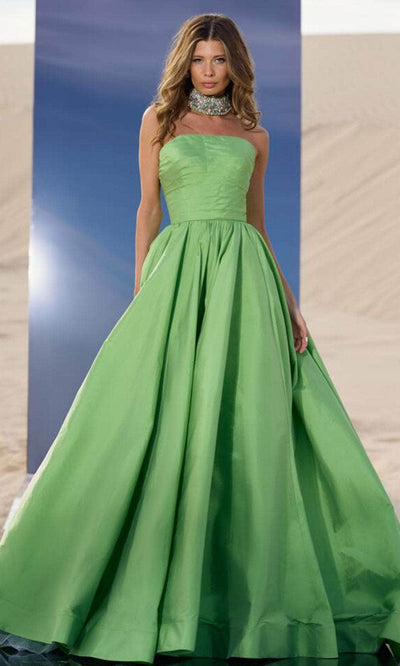 Sherri Hill 56748 - Straight Across Ruched Ball Gown Ball Gowns