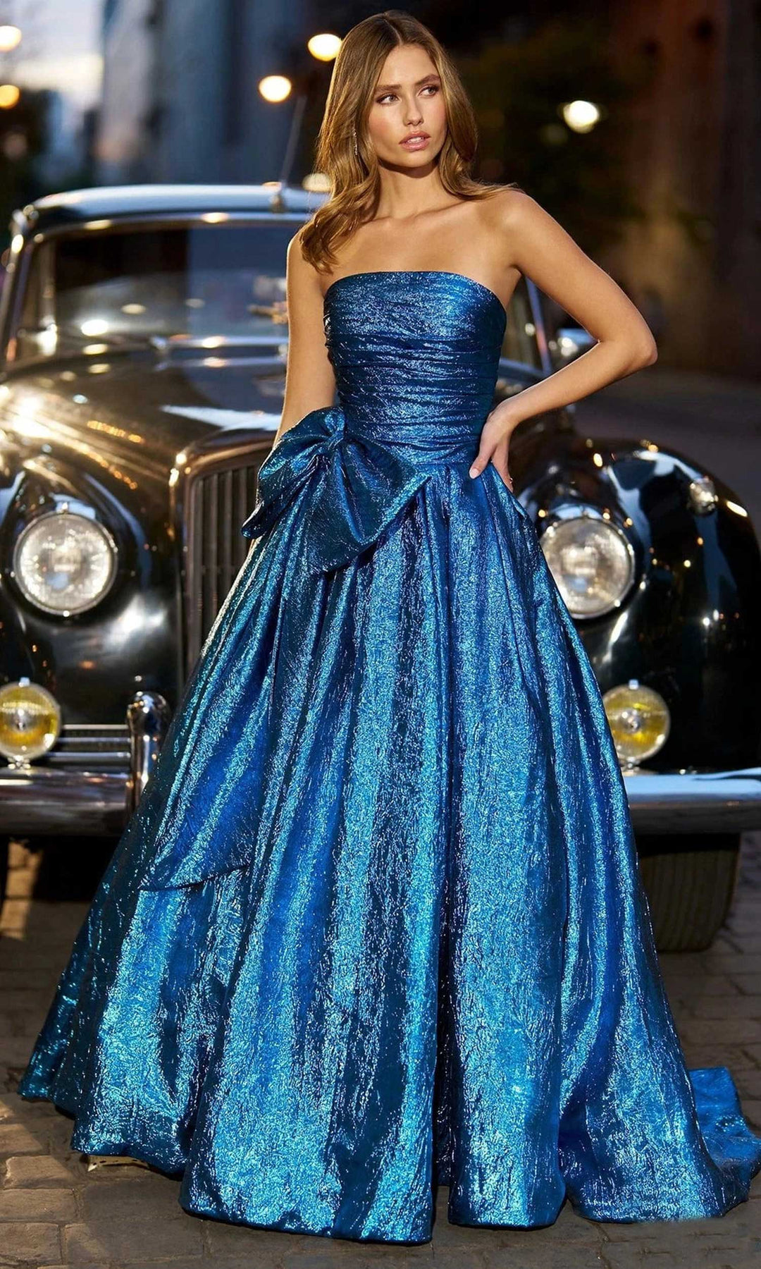 Sherri Hill 56768 - Strapless Brocade Ballgown