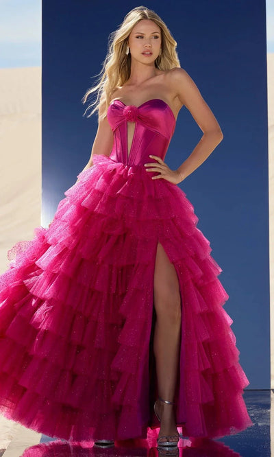 Sherri Hill 56804 - Tiered Ruffle Sweetheart Ballgown Ball Gowns