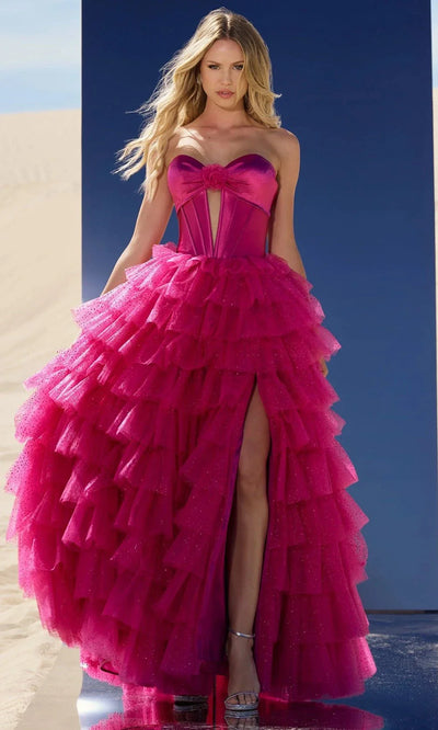 Sherri Hill 56804 - Tiered Ruffle Sweetheart Ballgown Ball Gowns