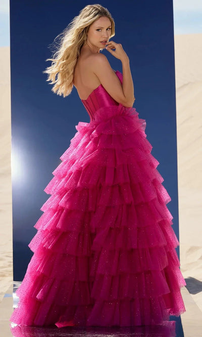 Sherri Hill 56804 - Tiered Ruffle Sweetheart Ballgown Ball Gowns