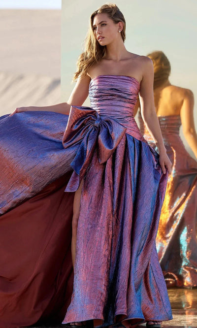 Sherri Hill 56850 - Textured Straight Across Ballgown Prom Dresses