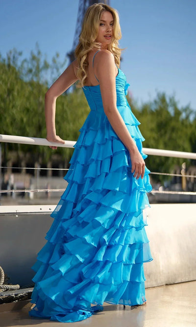 Sherri Hill 56871 - Bow-Accented Sweetheart Ruffle Dress Prom Dresses
