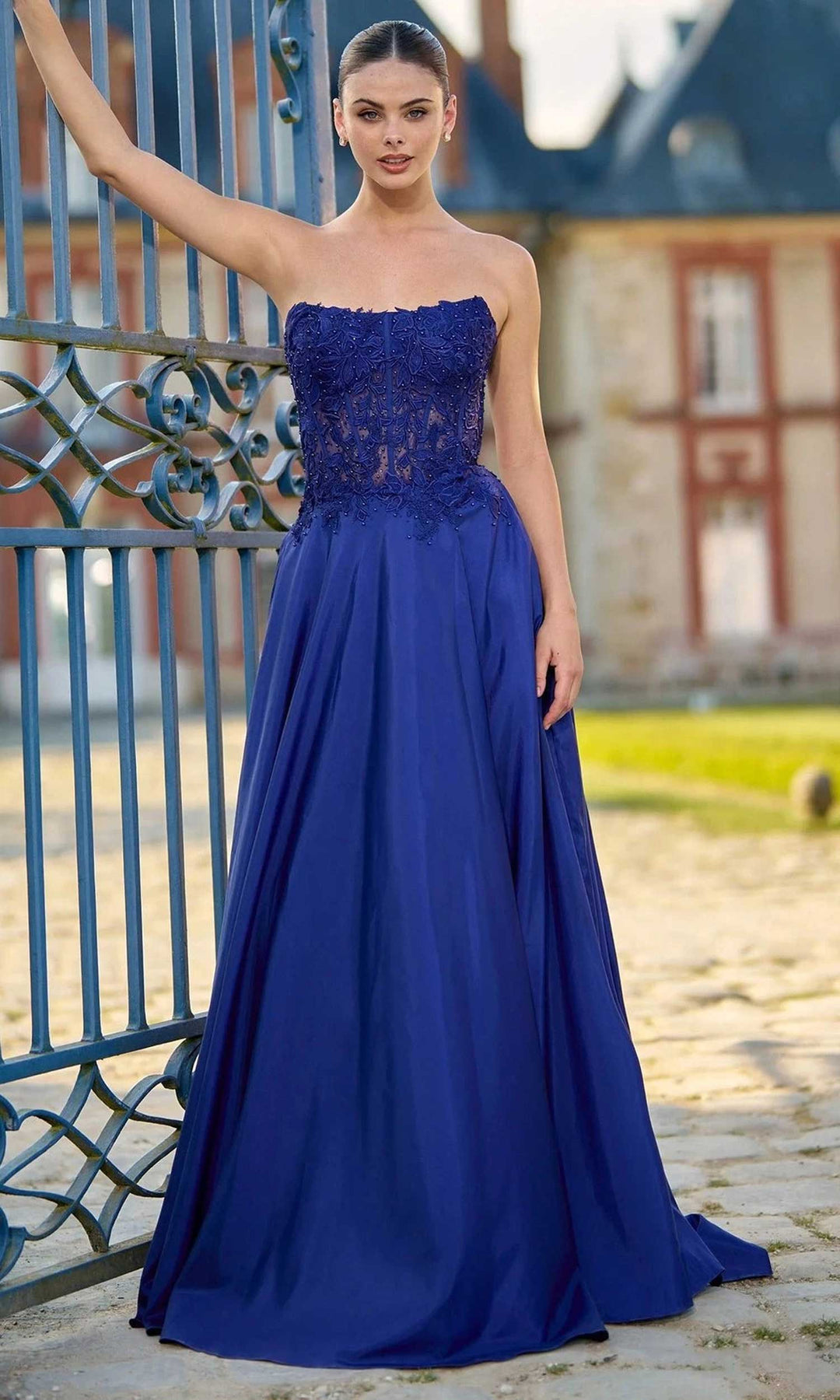 Sherri Hill 56912 - Romantic Lace Applique A-Line Gown