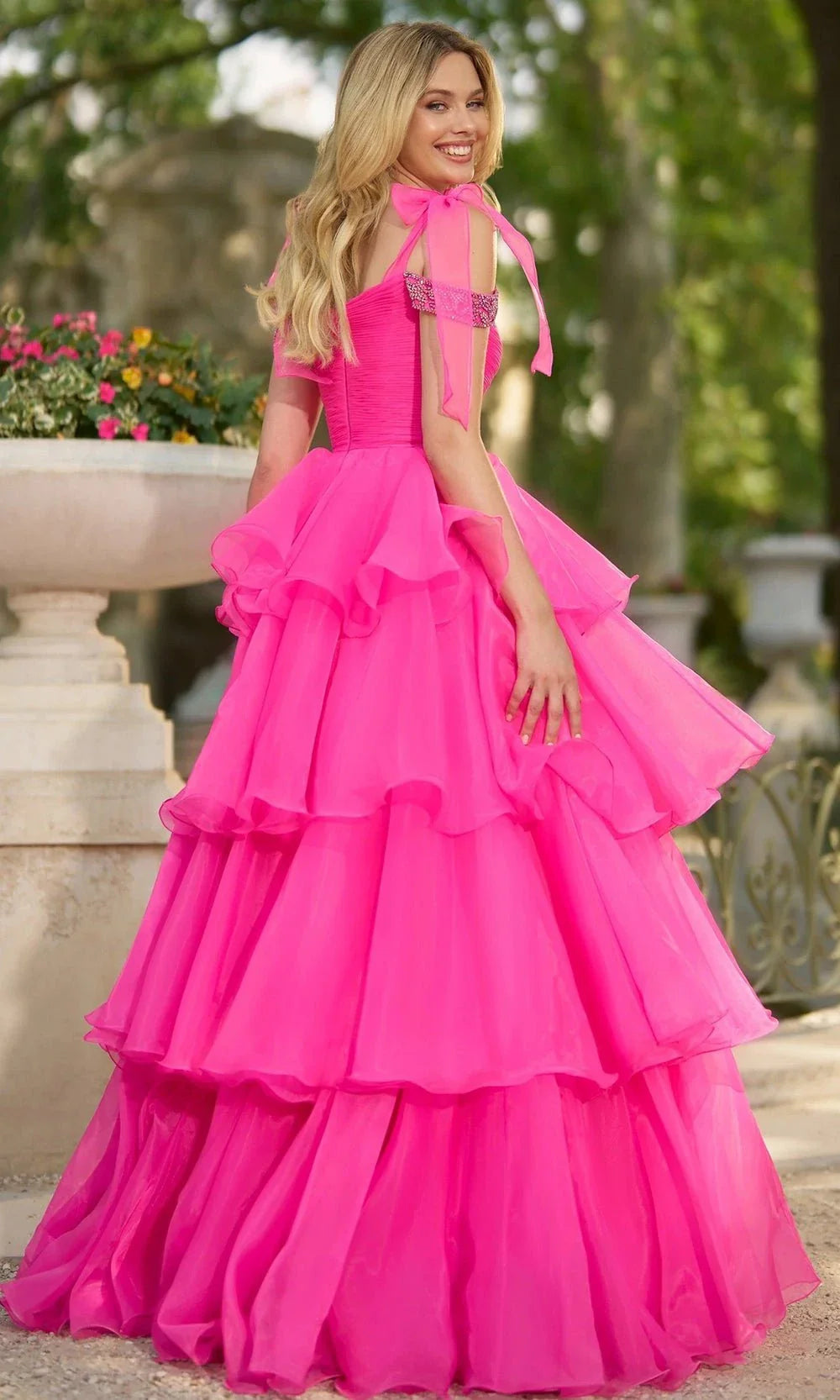 Sherri Hill Ruffle Ball Gown Prom Dress 56927 Sherri Hill Ruffle Ball Gown Prom Dress 56927