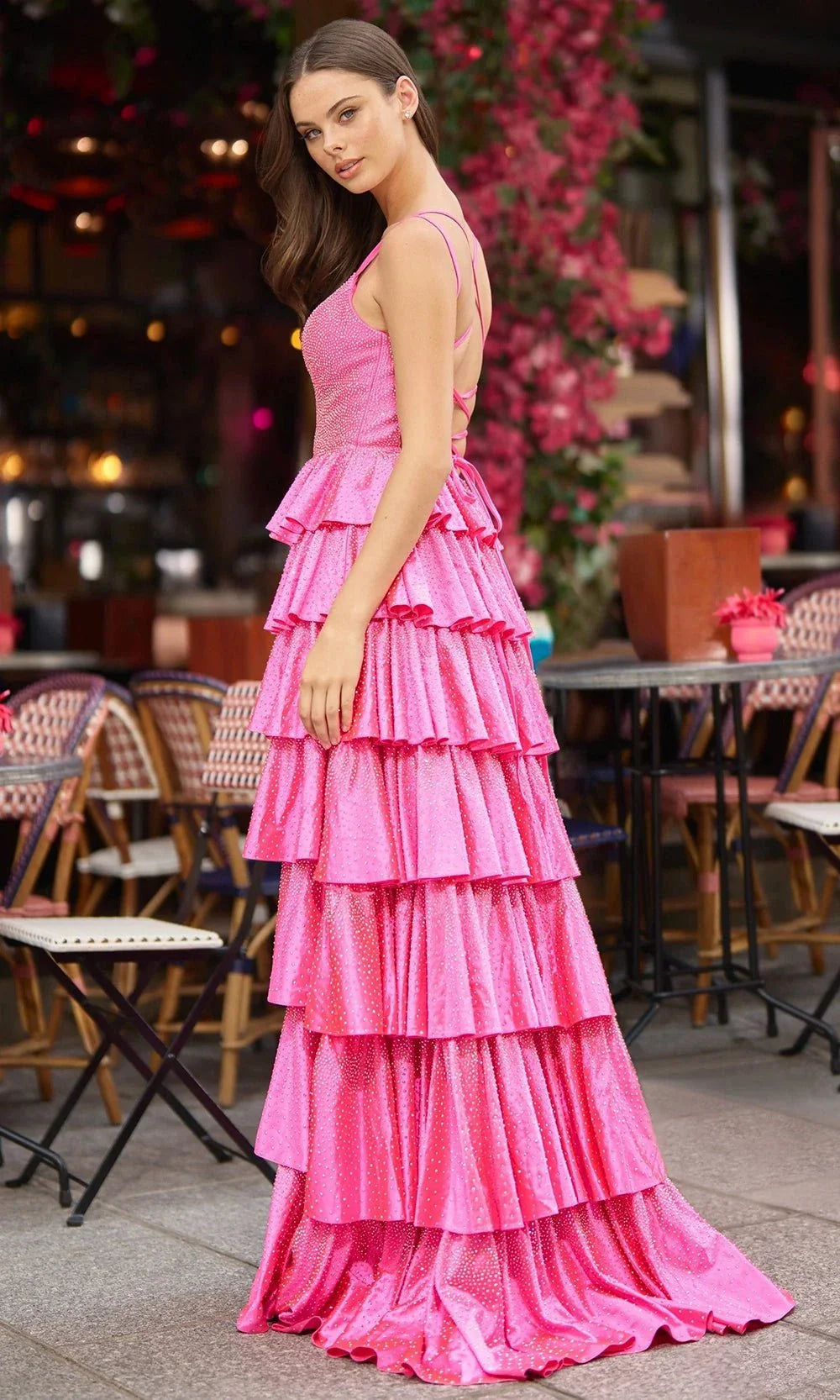 Sherri Hill 56980 - Tiered Ruffle Evening Dress Prom Dresses