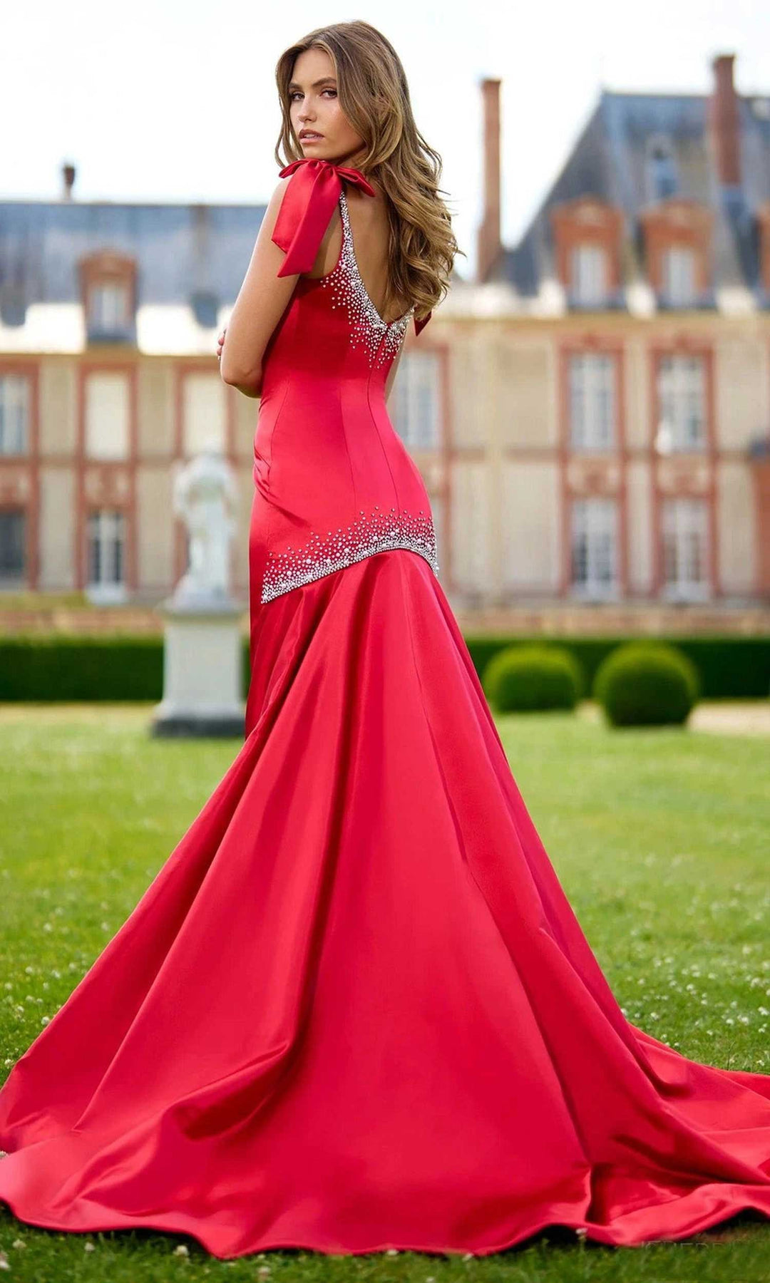 Sherri Hill 56996 - Beaded Satin Mermaid Gown