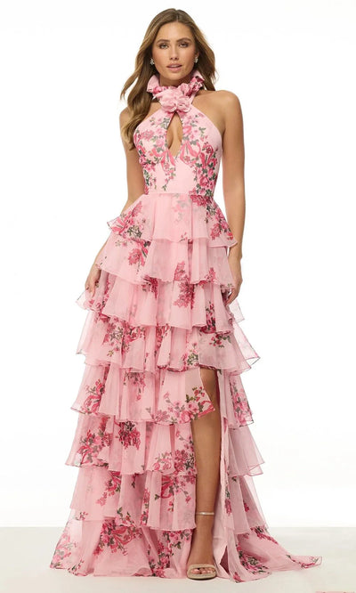 Sherri Hill 57251 - Halter Neck Ruffle Gown Prom Dresses