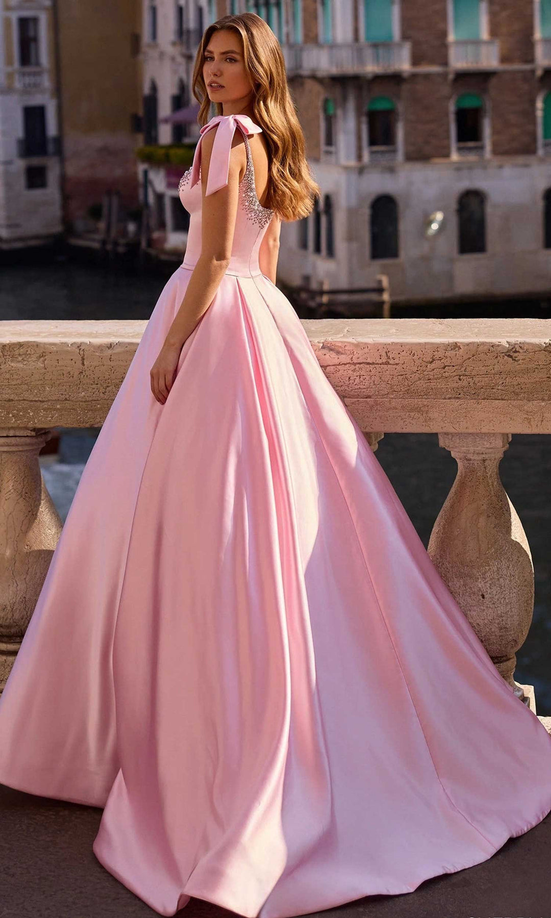 Sherri Hill 57574 - Sleeveless Scoop Ballgown with Sparkle Trim