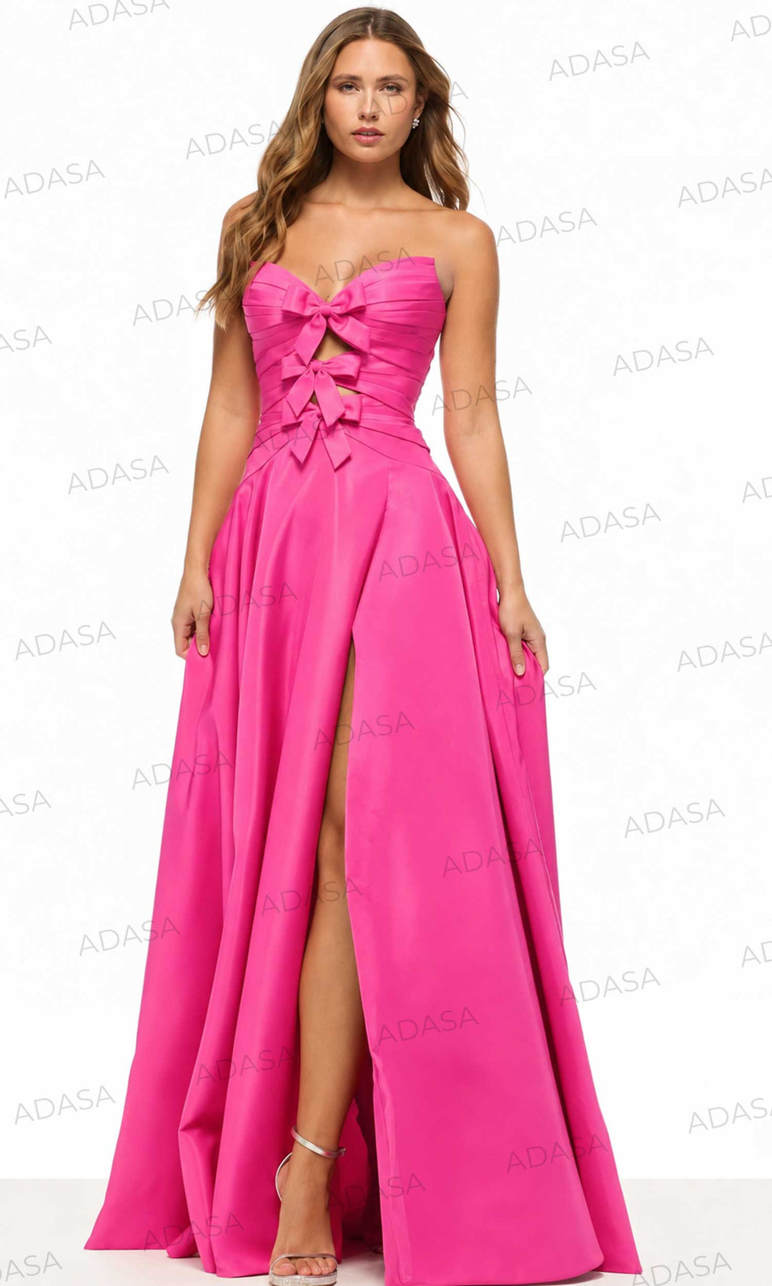 Sherri Hill 57771 - Sweetheart Evening Gown with Triple Bow Bodice