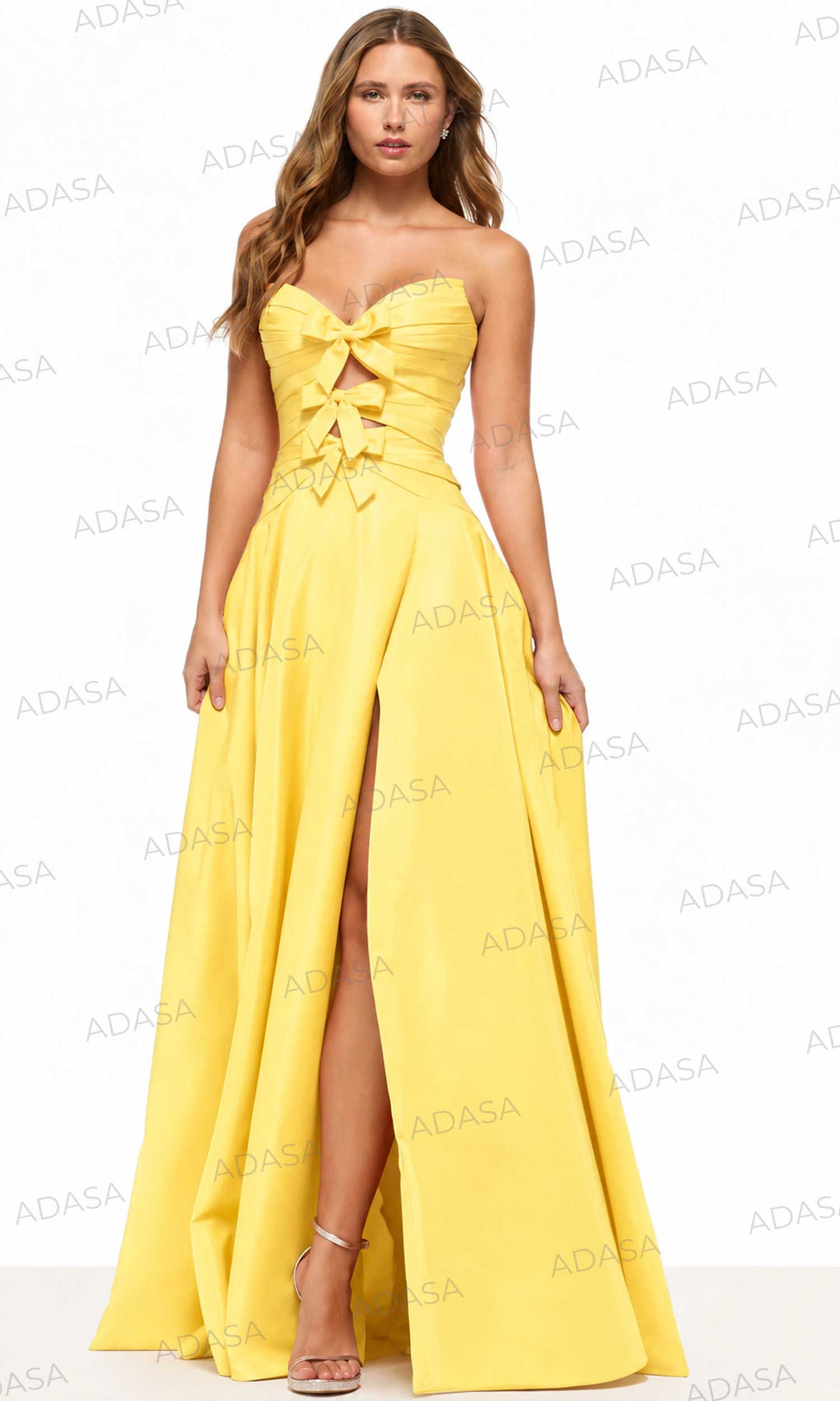 Sherri Hill 57771 - Sweetheart Evening Gown with Triple Bow Bodice