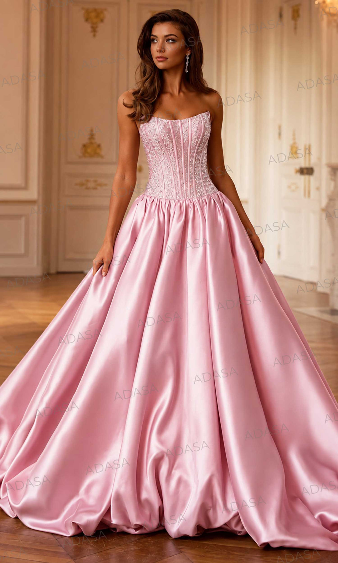 Sherri Hill 58091 - Jeweled Basque Bubble Hem Ballgown