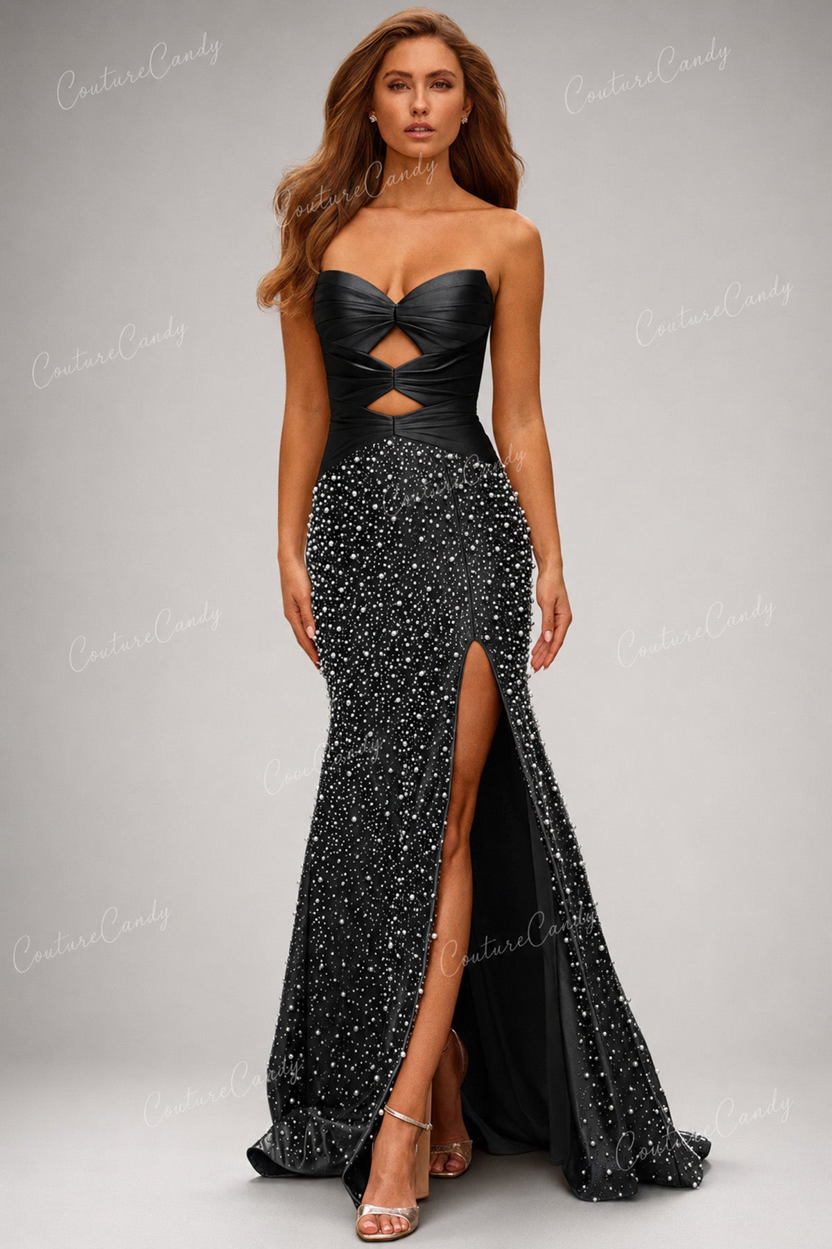 Sherri Hill 58094 - Beaded Sheath Long Gown with Cutouts