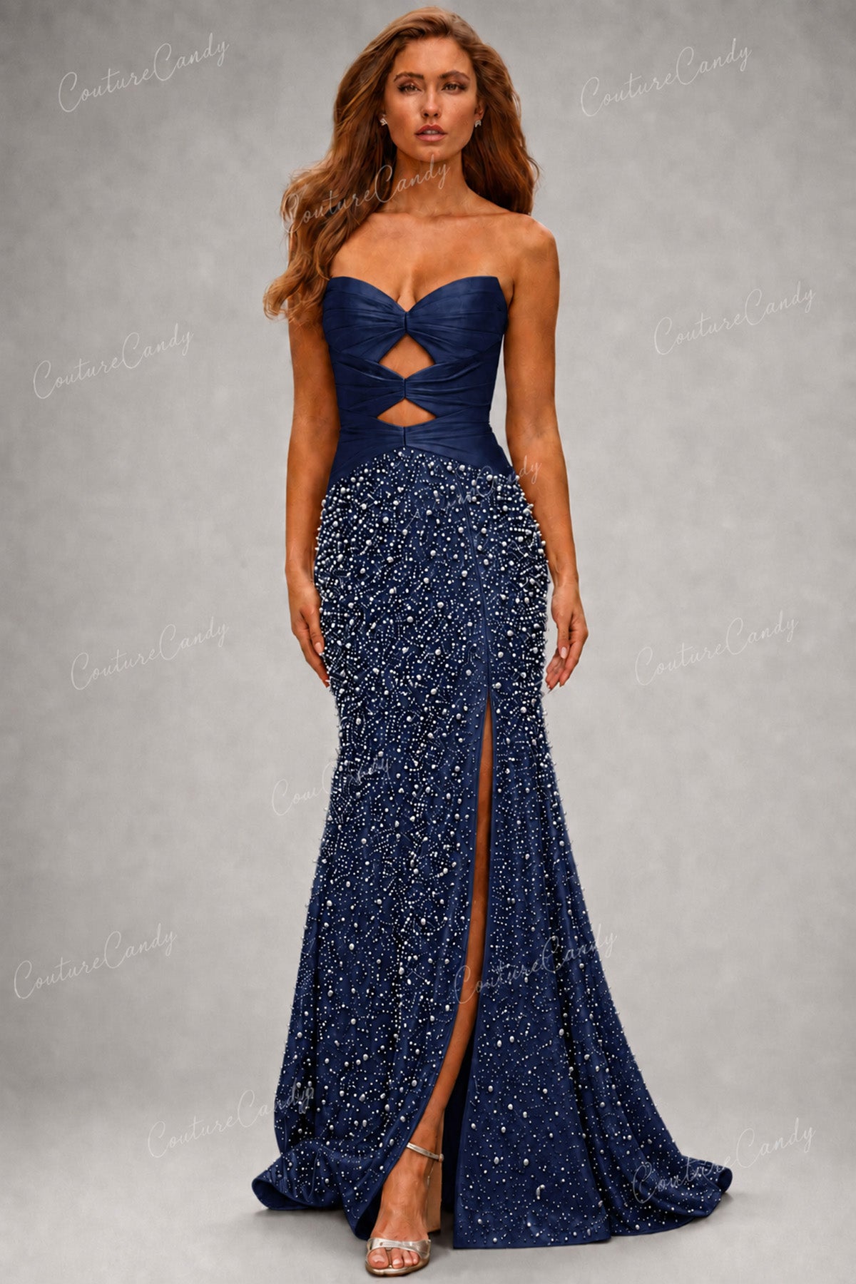Sherri Hill 58094 - Beaded Sheath Long Gown with Cutouts