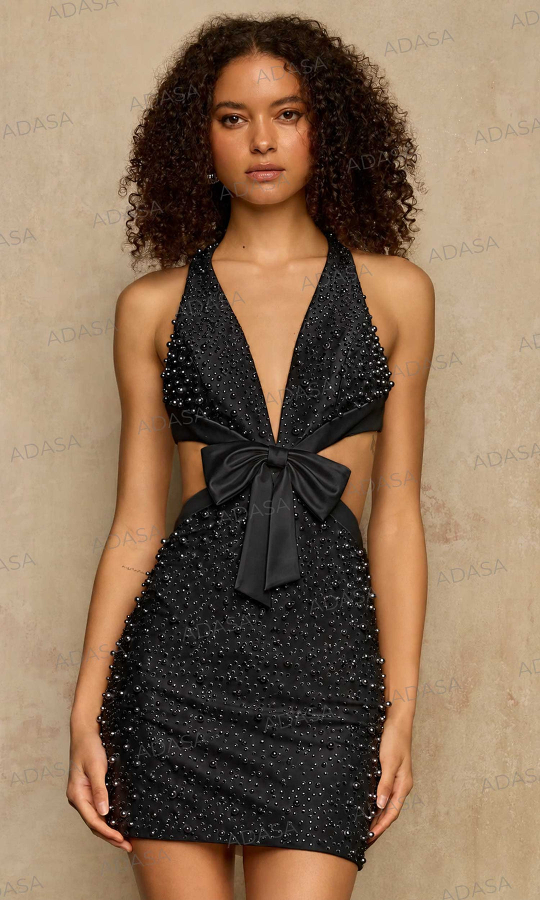 Sherri Hill 58203 - Beaded Cutout Sheath Cocktail Dress