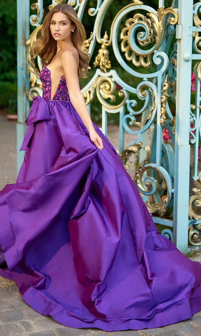 Sherri Hill 67020 - Strapless Embellished Taffeta Gown Prom Dresses
