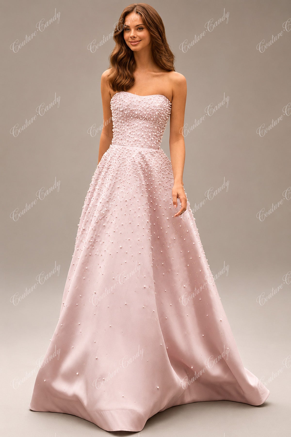 Sherri Hill 58012 - Semi-Sweetheart Pearl Encrusted Evening Gown