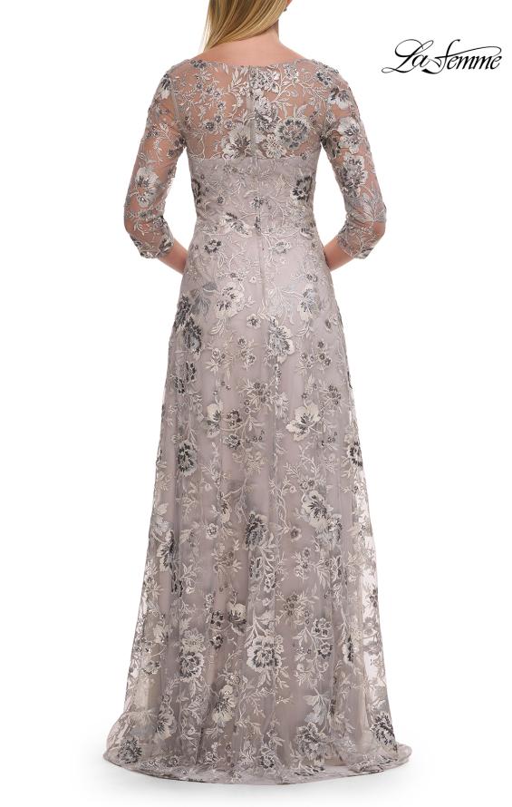 La Femme 30803 - Keyhole Back Evening Dress