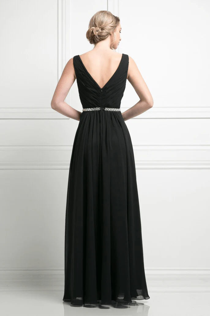 Ladivine W0014 - A-Line Chiffon Gown