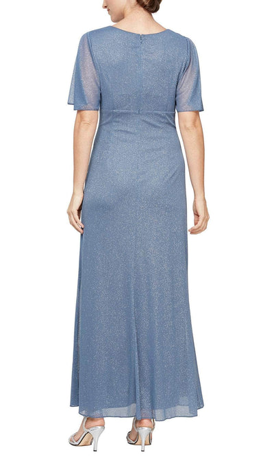 S.L. Fashions 9133153 - Short Sleeve Sheath Formal Dress Mother of the Bride Dresses
