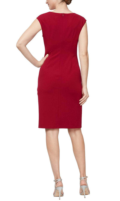 S.L. Fashions 9137225 - Ruffled Sheath Cocktail Dress Cocktail Dresses