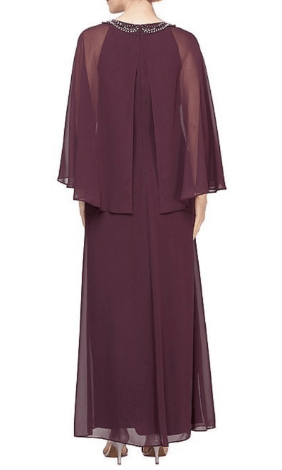S.L. Fashions 9170679 - Beaded Jewel Chiffon Evening Dress Mother of the Bride Dresses