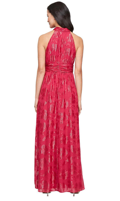 SLNY 9174119 - A-Line Skirt Burnout Chiffon Gown Evening Dresses