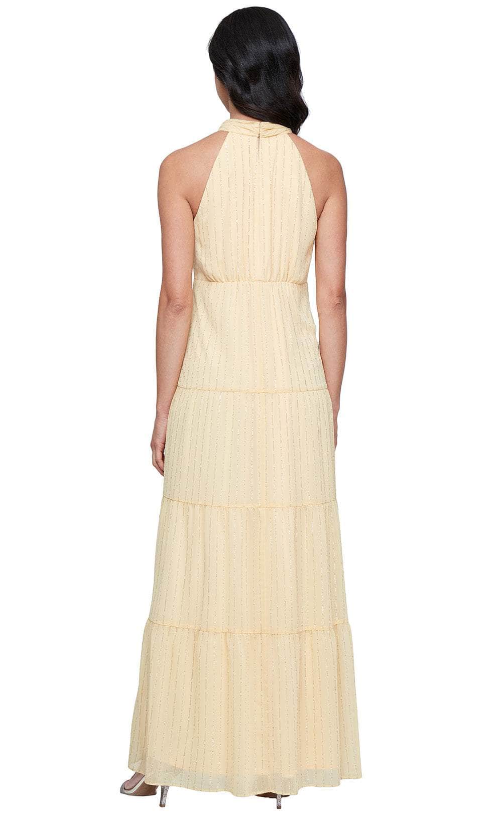 S.L. Fashions 9174122 - Sleeveless Glitter A-Line Dress Evening Dresses