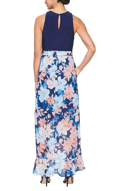 S.L. Fashions 9177523 - Floral A-Line Long Dress Bridesmaid Dresses